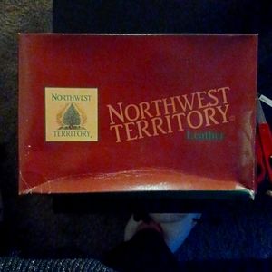 Northwest territory slipp on men's black leather shoes